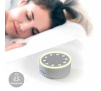 InnovaGoods – Machine à bruit blanc relaxante pour sommeil – 6 sons, LED réglable, USB-C, compacte