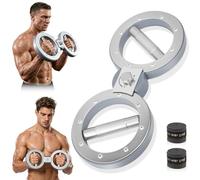 Machine à brûler 5,4 kg avec 2 bandes de transpiration, rotation à 360 °, appareil d'exercice pour avant-bras, résistance réglable, entraînement rotatif multi-fonctions