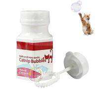 Machine à Bulles à l'herbe à Chat, Bulles interactives pour Chats. Idéale pour Les Chatons, Elle favorise Les Jeux en extérieur et Les Aide à Lutter Contre l'ennui.