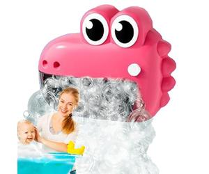 Machine à bulles - ABS - 19,1 x 15,2 x 9 cm - Jouet de bain, grenouille crocodile - Machine à bulles automatique pour , salle de bain, fête, jeu en plein air et comme cadeau