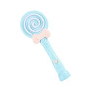 Machine à Bulles Automatique, Bâtonnet Lollipop Bleu ABS | Lumières Musicales, Forme Cartoon, Fêtes D’anniversaire et Célébrations, Conçu pour Petites Filles