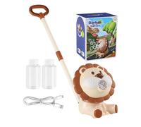 Machine à bulles automatique en forme de lion | Tondeuse à bulles rechargeable pour enfants pour douche, baignoire, anniversaire, fête en plein air, jardin