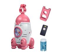 Machine à Bulles Automatique, Jouets d'extérieur Portables et automatiques, Machine à Bulles en Forme de fusée, Idée Cadeau Anniversaire fête Mariage