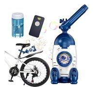 Machine à Bulles | Automatique, Portable avec éclairage - Machine À Bulles Électrique pour Fête,Idée Cadeau Anniversaire fête Mariage