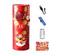 Machine à bulles automatique, portable, avec lumière, machine à bulles pour la bonne année, pour fêtes, anniversaire, mariage et décorations du Nouvel An chinois