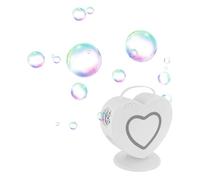 Machine à bulles automatique rotative à 90°/360° pour enfants - Machine à bulles pour enfants - 500 ml - Portable - Avec télécommande