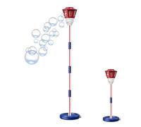 Machine À Bulles avec Lumière - 119x19cm Distributeur Automatique ABS | Jouet Réverbère Électrique Musique | Souffleur Bulles Grande Vitesse | Décoration Lumineuse Fêtes Jardin Mariages Plein Air