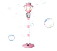 Machine à bulles avec musique lumineuse - ABS 28 x 19 cm - Souffleur électrique rechargeable avec lampe de rue - Jouet de fête amusant pour enfants, veilleuse | Fête de jardin, mariage, anniversaire