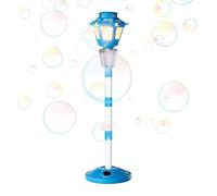 Machine à bulles avec musique lumineuse - ABS 28 x 19 cm - Souffleur électrique rechargeable avec lampe de rue - Jouet de fête amusant pour enfants, veilleuse | Fête de jardin, mariage, anniversaire