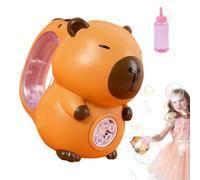 Machine À Bulles Capybara avec Lumières Et Musique - Machine À Souffler Automatique avec Pistolet À Bulles À 5 Trous | Pistolet Souffleur Électrique, Jouet pour, Fête D'été en Plein Air, Jeu