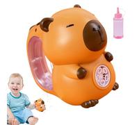 Machine à Bulles Capybara - Portable Automatique avec lumières LED et Musique, Plaisir d'été pour Les et Les familles | Mignon souffleur Automatique à Bulles Capybara pour fêtes d'anniversaire