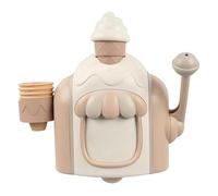 Machine à bulles de baignoire pour enfants - Machine à bulles manuelle avec ventouse, ensemble de jeu crème glacée pour le plaisir du bain, jouets bain kaki pour baignoire
