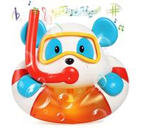Machine à bulles de bain, jouet de bain pour tout-petits avec 12 chansons, jouet de douche à bulles de bain, adapté