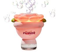 Machine À Bulles De Fleurs - Souffleur De Bulle Automatique Portable avec Lumières, Machine À Bulles Amusante pour L'extérieur | Jouet pour Et Fête pour Jardin, Plage, Camping, Parc