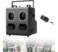 Machine à bulles de fumée 3 en 1, 1500 W, avec 24 LED, télécommande, minuterie et contrôle DMX for Halloween, Noël et mariages.