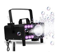 Machine à bulles de fumée 3 en 1 avec lumières LED et télécommande sans fil, souffleur à bulles, éclairage RGB pour fêtes, mariages, Halloween, Noël