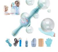 Machine à bulles de fumée colorée, 2026 nouvelles machines à bulles élastiques avec souffleur à bulles portable, souffleur de savon automatique avec effet de fumée élastique, pour jeux de plein air