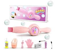 Machine à bulles de fumée et baguette magique élastique, machine à bulles de fumée colorée, baguette élastique anti-brouillard, souffleur de savon automatique en plein air, anniversaire, Noël, jeux