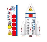 Machine à bulles de fusée spatiale - Jouets souffleurs de machine à bulles, machine automatique, fonctionne sur piles, avec lumières et musique, fabricant de fusées spatiales