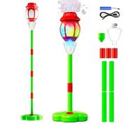 Machine à Bulles de lampadaire pour Enfant, Fabricant de souffleur de Bulles Automatique avec lumière et Musique, de Bulle d'été en Plein air pour décoration de fête d'anniversaire de Mariage