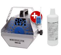 Machine a Bulles de Savon Effet de Scene DJ PA Bleu UV Fluide Telecommande Set