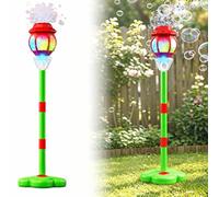 Machine À Bulles Debout Multifonction - Lumières Dynamiques Et Sons Festifs Automatique | Appareil De Divertissement pour Piscine, Plage, Jardin Et Toutes Célébrations Familiales