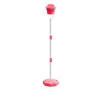 Machine à bulles debout, torche à bulles de jardin, jouet de 43,31 x 7,87 pouces avec musique légère, décoration de paysage rechargeable sans fil, style extérieur de rêve avec construction moderne, éq