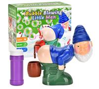Machine à bulles du Père Noël Machine à bulles de péter du Père Noël Jouet automatique drôle de machine à bulles de pet de Noël Jouet à bulles électrique avec lumière et musique pour filles et garçons