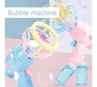 Machine À Bulles Électrique Automatique, Pistolet À Bulles Avec Mini Ventilateur, Jouets D'extérieur Pour Enfants, Vente En Gros
