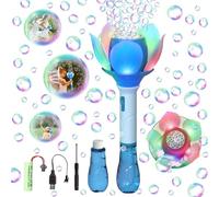 Machine à Bulles Électrique, Enfants Pistolet à Bulles, Bubble Stick Jouet à Bulles 4000+,Automatique Enfants Pistolet a Bulle,Jouet à Bulles Cadeau pour Enfants Anniversaire Fête,Bubble Gun Machine-B