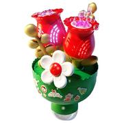 Machine à bulles, ensemble intérieur en forme de bouquet - Souffleur à bulles avec lumières colorées - Pour fête d'anniversaire, célébration, vacances, festival d'été, parc