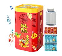 Machine À Bulles Feux d'artifice - 12.8x12.8x22.3cm Souffleur Amusant 36 Trous | Son Réaliste & Lumière LED Rechargeable pour Fête Nouvel an - Inclut Concentré De Bulles, Extérieur