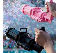 Machine À Bulles Gatling Avec 2 Pièces Concentré De Solution À Bulles, Machine À Bulles Gatling Automatique Cool Pour Les Enfants