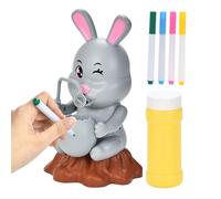 Machine à Bulles,Jouet Lapin Souffleur avec Musique et Lumières,Machine à Bulles Lapin Anti-Fuites avec Musique Lumières et Zone de Peinture DIY - Pour Fille, Intérieur, Extérieur, Anniversaire, Maria
