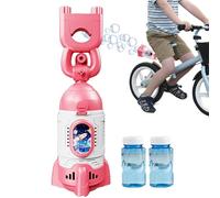 Machine À Bulles Montée sur Vélo | Jouet en Forme de fusée avec éclairage à LED | Machine à Bulles Automatique Rechargeable avec télécommande,pour Le Vélo, Balade, Été,