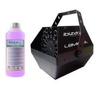 Machine à bulles Noir grand débit IBIZA LIGHT LBM-10 pour mariages, soirées, Dj, avec 1L de liquide Noir