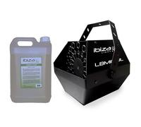 Machine à bulles Noir grand débit IBIZA LIGHT LBM-10 pour mariages, soirées, Dj, avec 5L de liquide