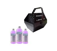 Machine à bulles Noir grand débit LBM-10 pour mariages, soirées, Dj, avec 3L de liquide