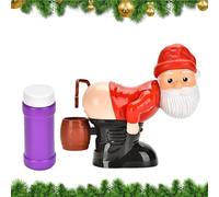 Machine À Bulles Père Noël - Jouet Souffleur Péteur, Papa Noël Rigolo Produisant Mousse | Fabricant Automatique avec Musique Lumières, Cadeau pour | Jeu Extérieur Été Plage Piscine Soirée,