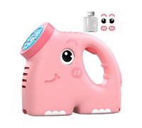 Machine à bulles portable - Souffleur avec design éléphant, facile à utiliser et sûr | Comprend une solution à bulles, un jouet alimenté par batterie pour enfants, des activités de plein air, des