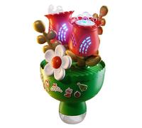 Machine à Bulles pour - Jouet à Bulles en Plein air en Forme de Bouquet avec lumières colorées - Jeu interactif Amusant pour fête d'anniversaire, école, Parc, Vacances, Pat