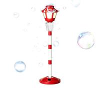 Machine à bulles pour rechargeable - Lanterne de rue debout avec LED et musique - Machine à bulles automatique pour jardin et fête - Jouet d'extérieur sans fil - 28 x 19 cm