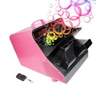 Machine à bulles pour spectacles de scène et mariages | Souffleur commercial de 300 W avec double roue et télécommande | Vitesse réglable (800-20 K BPM) (charge noire)