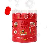 Machine à bulles rechargeable, 14,4 x 14 x 17 cm, activités pour enfants, décoration de fête, lumières colorées, pour enfants, Noël, Nouvel An chinois, anniversaire, festival du printemps, fête