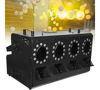 Machine à Bulles ScèNe Professionnelle avec télécommande, Machine à Bulles FuméE LED 3000W, Effet DMX, 48 LED 3W, 4 Buses, Panneau Commande LCD, RéServoir 1,2 L, 1834M³/Min