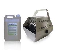 Machine à bulles SILVER grand débit IBIZA LIGHT LBM-10 pour mariages soirées Dj avec 5L de liquide