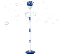 Machine à bulles sur pied | Tour verticale réglable automatique avec lumière musicale | Machine à bulles extérieure, pour plage, piscine, parc, mariage, réunion familiale, patio avant, camping