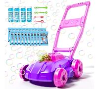 Machine à Bulles Tondeuse à Gazon pour Enfants, Jouet à Pousser d'extérieur pour Tout-Petits, Jouet de Jardin d'été pour garçons et Filles, Cadeaux d'anniversaire et de Noël