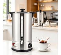 Machine À Café 15 L, Distributeur Deau Chaude Pour Bureau Et Commerce, Bouilloire Électrique En Acier Inoxydable Thermostable, Grande Cafetière Pour Thé Et Café.