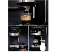 Machine à café 2-en-1 - GASTRONOMA - 18110002 - 15 bar - Réservoir 1,2 L - Mousseur à lait